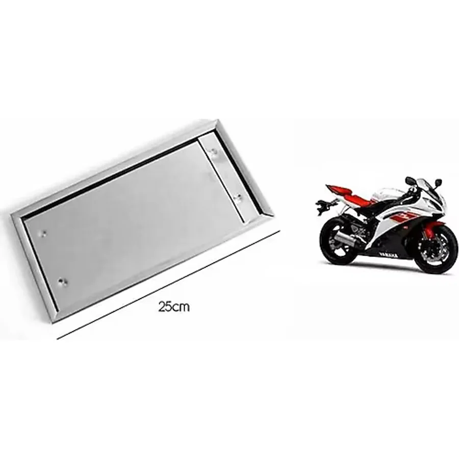 Plakalik Motorsiklet Paslanmaz Krom (Adet) 16Cmx25Cm 248528288