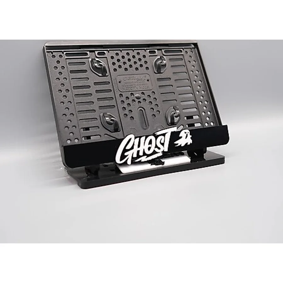 Plakam54 Ghost 3D Kabartmalı Pleksi Motor Plakalığı