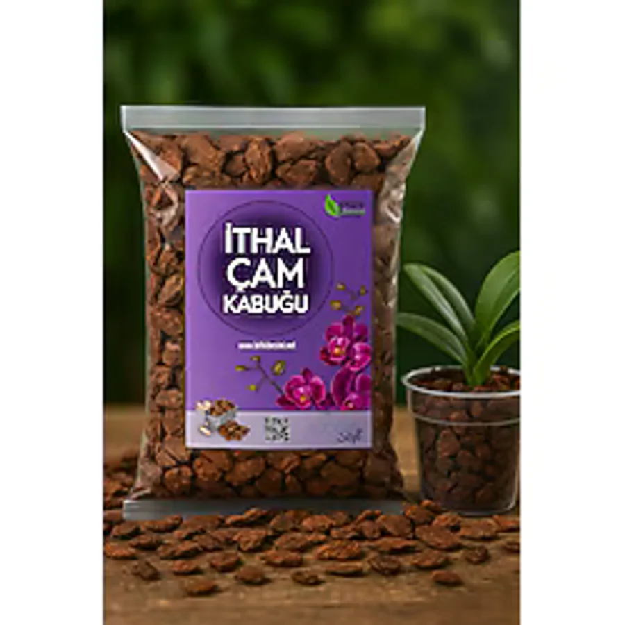 plant-home 5 Litre Ithal Çam Kabuğu - Ithal Orkide Toprağı - Tossuz Elenmiş Iri Parçalı