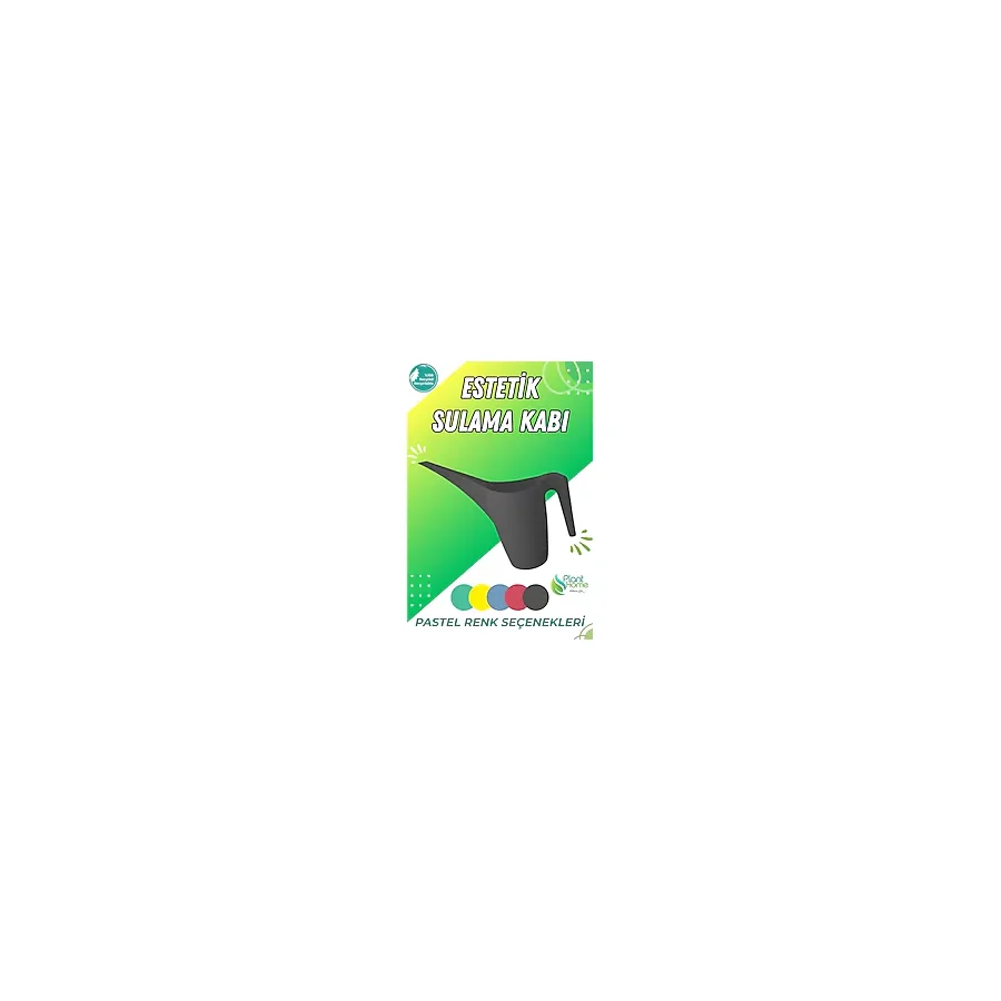 Plant Home Power Mix Antrasit Sulama Kabı - Dayanıklı Ergonomik Bitki Sulama Kabı - Çiçek, Saksı ve Bahçe Kullanımı