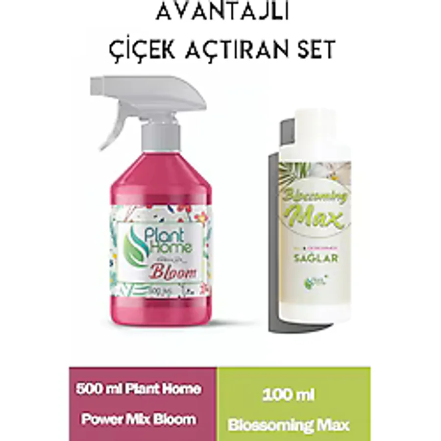 Plant Home Power Mix Orkide ve Bitki Çiçek Açtıran Bakım Seti - Bloom + Blossomingmax