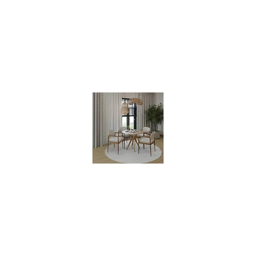 Plasmob 90X90CM Yuvarlak Masa Ceviz Mutfak Masası-Balkon Masası Pera Model Özel Kesim 1. Sınıf Mdf Kenarlar Lake Boyalı (Sadece Masa Gönderimi Yapılmaktadır) - Ahşap - yok