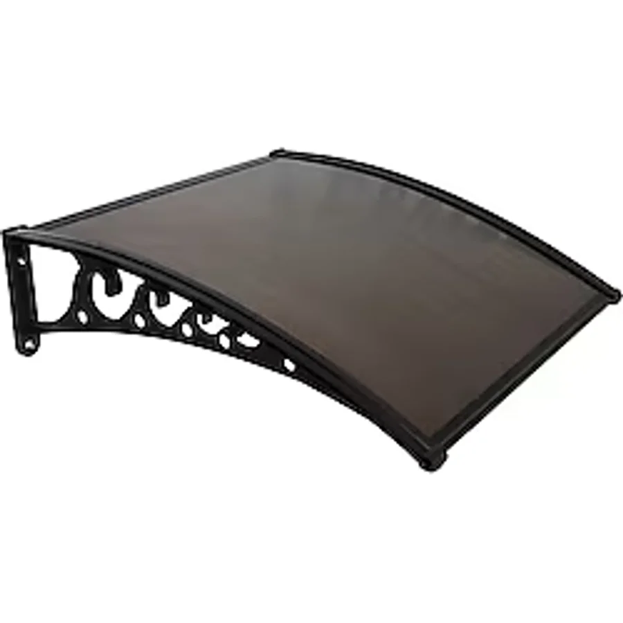 Plastik Ayak 6mm Levhalı Pratik Sundurma Kanopi 100x150 Cm Siyah