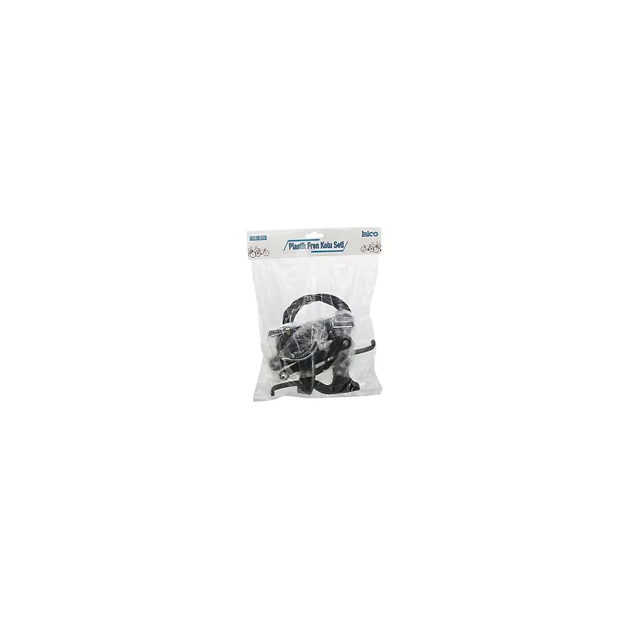 PLASTİK BİSİKLET FREN TAKIMI SET 2PCS FREN KOLU - 1PCS FREN TELİ - 4PCS FREN MEKANİZMA - PABUÇ (2818)