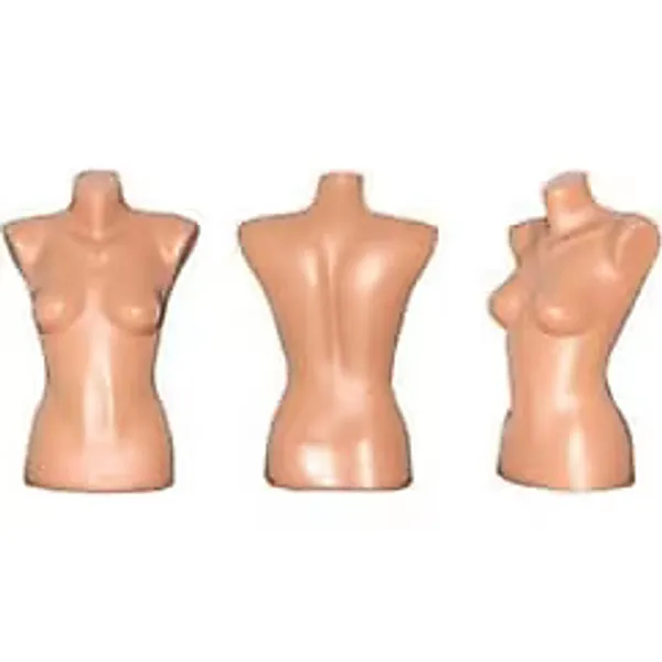 Plastik Cansız Manken Ten Rengi Büst Manken
