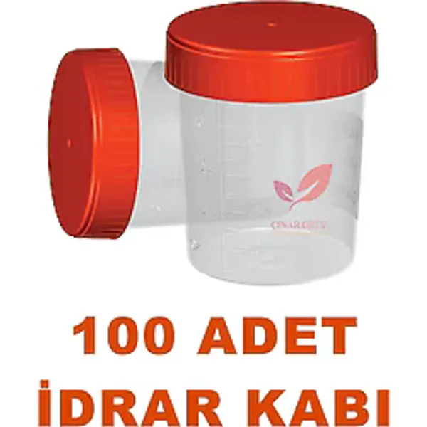 Plastik İdrar Numune Kabı Aseptik Poşetli Steril Beheri 100 ML 100 Adet