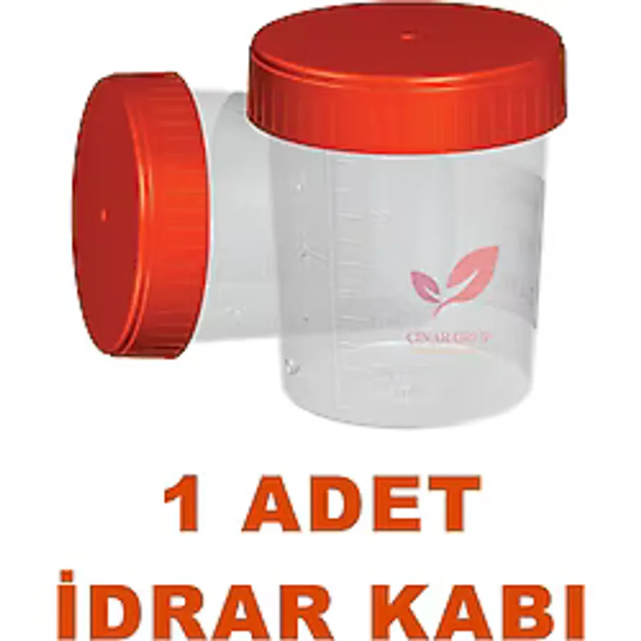 Plastik İdrar Numune Kabı Aseptik Poşetli Steril Beheri 100 ML