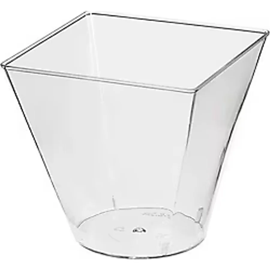 Plastik Mini Kap Şeffaf 240 Cc - 24 Adet