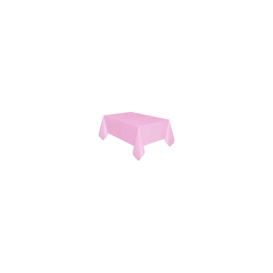 Plastik Naylon Su Geçirmez Parti Piknik Renkli Masa Örtüsü - 120X180 Cm. - Pembe - 1 Adet