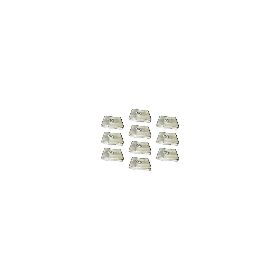 Plastik Şeffaf Beyaz Sup Kaşık - Tatlı Dondurma Kaşığı - 12.5 Cm. - 50 Adetlik 10 Paket
