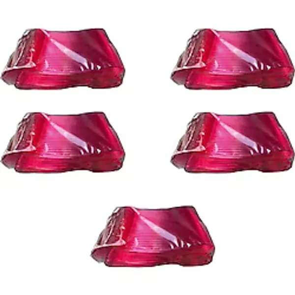 Plastik Şeffaf Pembe Sup Kaşık - Tatlı Dondurma Kaşığı - 12.5 Cm. - 50 Adetlik 5 Paket
