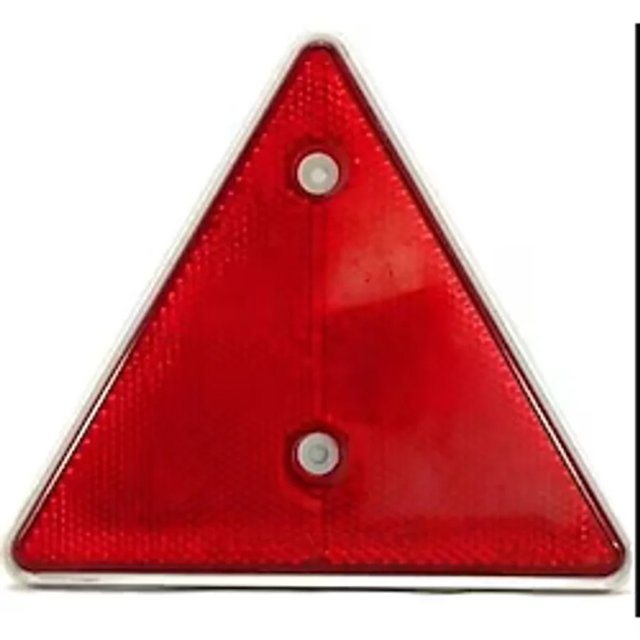 PLASTİK ÜÇGEN REFLEKTÖR KIRMIZI 14X16cm