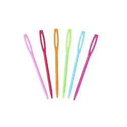 Plastik Yün İğnesi 9 cm 6 Adet