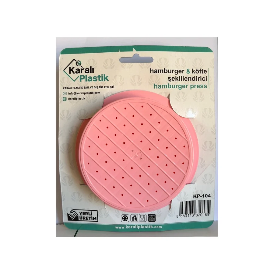 Plastlife Hamburger Köfte Şekillendirici - Pembe
