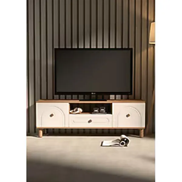 Platinreyon Bohem Tv Ünitesi 180 Cm Mdf Kapaklı Tv Sehpası