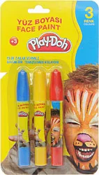Play-Doh 3 Renk Yüz Boyası