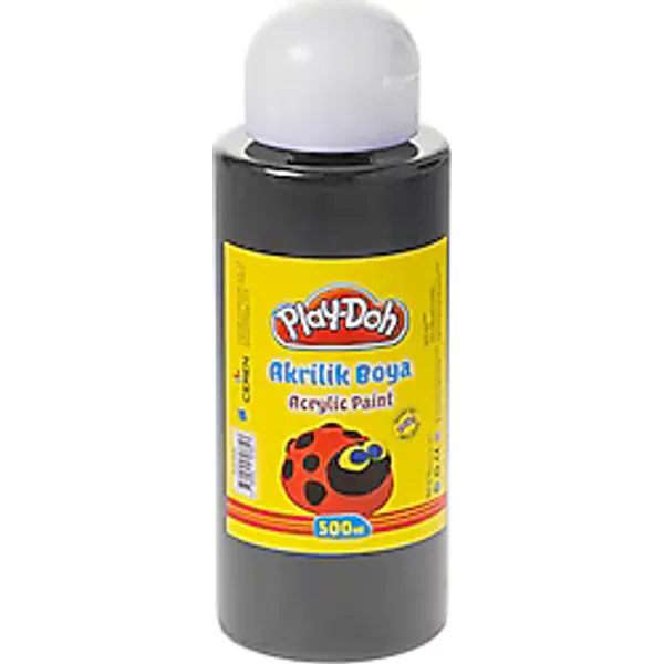Play-Doh 500 ml Parmak Boyası Siyah