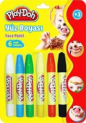 Play-Doh 6 Renk Yüz Boyası