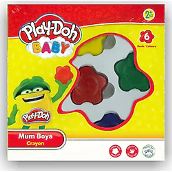 Play-Doh Baby 6 Renk Mum Boya Cr-018