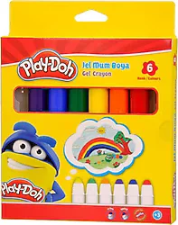 Play-Doh Crayon 6 Renk Jel Mum Boya CR-013