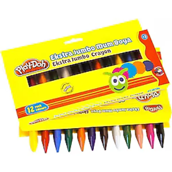 Play-Doh PLAY-CR011 Extra Jumbo 12'li Mum Boya