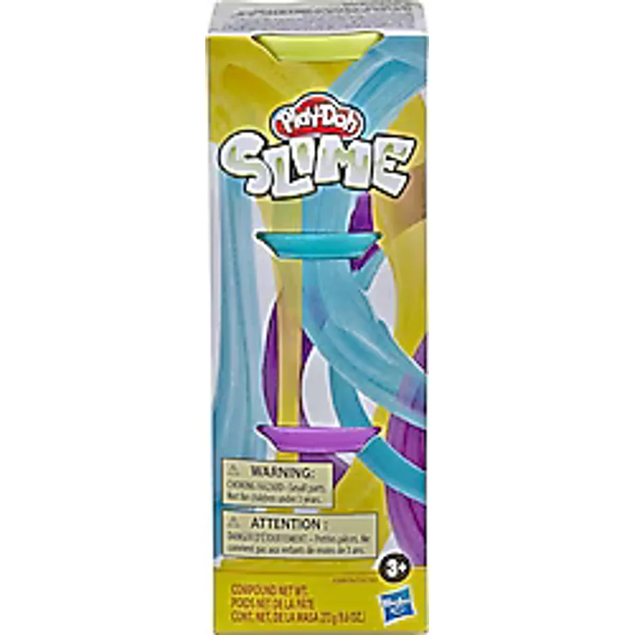 Play-Doh Slime 3'lü Hamur Sarı, Metalik Mor, Metalik Açık Mavi E8809