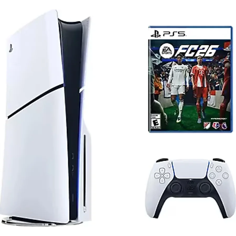 Playstation 5 Slim Standart 1 TB Oyun Konsolu + Playstation 5 FC26 CD Oyun (İthalatçı Garantili)