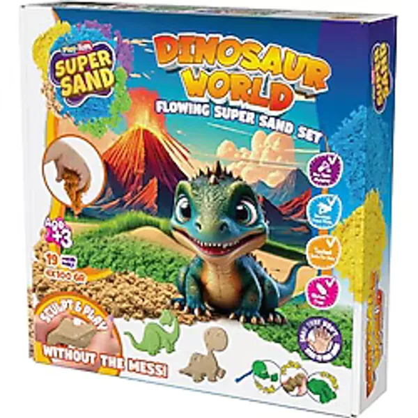 PLAYTOYS SUPERSAND DINASOUR WORLD KİNETİK KUM SETİ