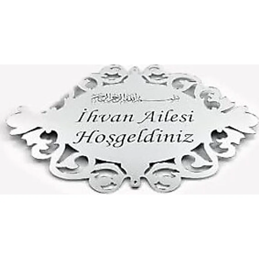 Pleksi Kapı Süsü 3 - Gümüş