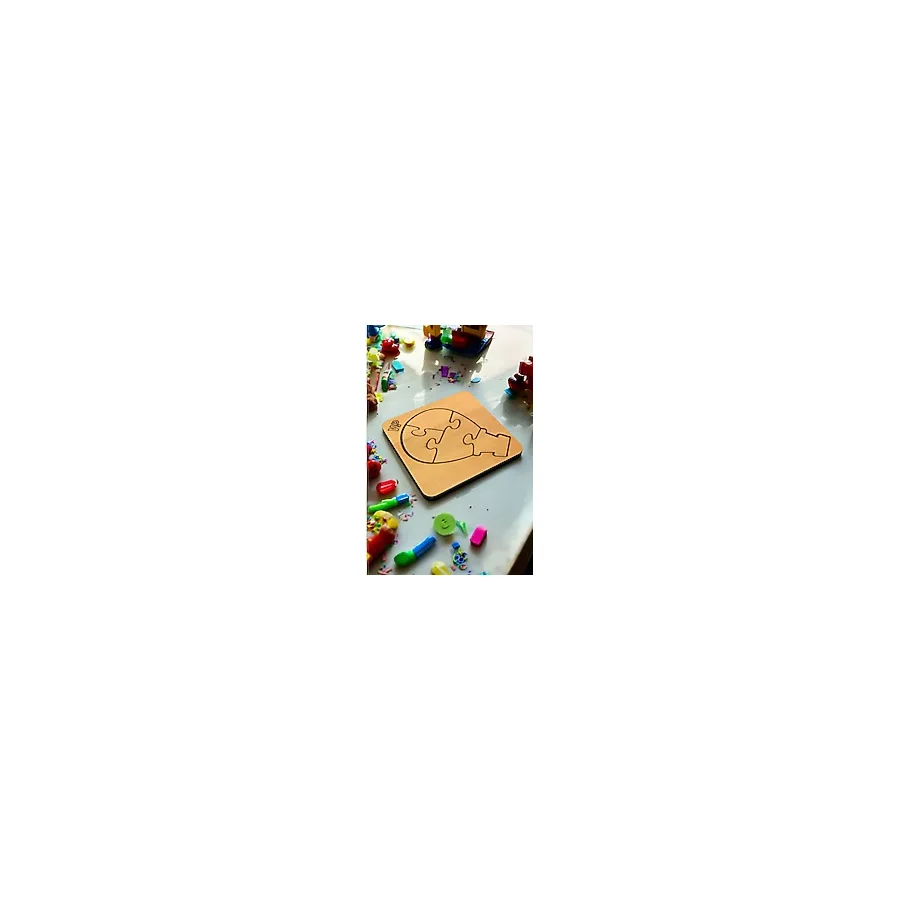 Plywood Ahşap Boyanabilir Çocuklar Puzzle 4mm Balon