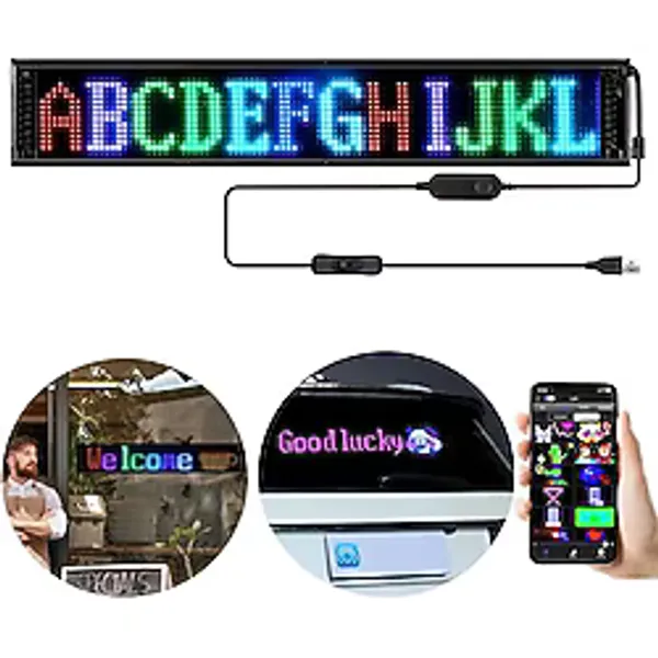 Pm-23823 12X98cm Kayan Yazi Led Tabela