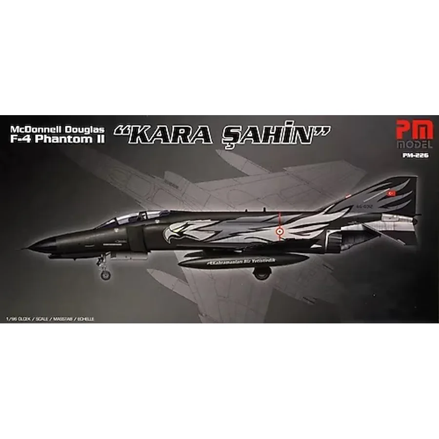 PM F-4 Phantom 2 Kara Şahin Model Demonte Plastik Uçak Maket Kiti