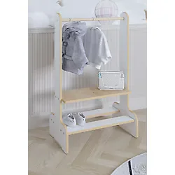 POFİTTO Çocuk Odası Askılık Ve Ayakkabılık,Çocuk Odası Düzenleyici,Montessori Askılık,Montessori Ayakkabılık