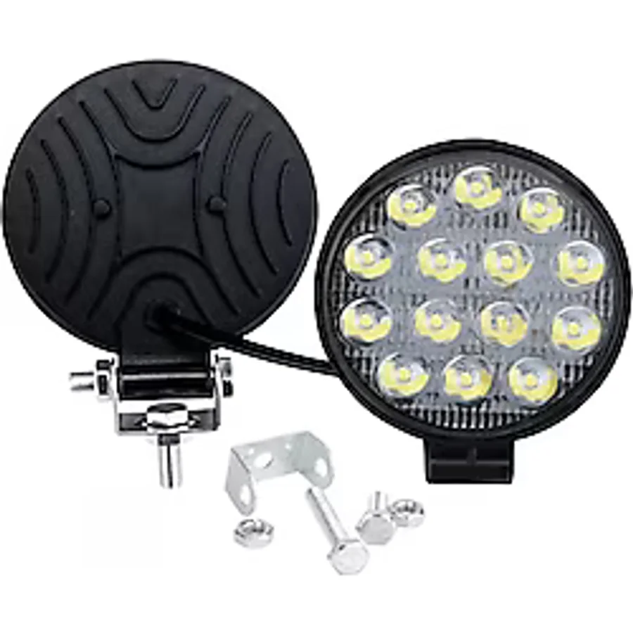 Point Off Road 14 Led 42 Watt Yuvarlak Traktör Tır Kamyon Tekne Sis Farı Projektör Çalışma Lambası 1 Adet