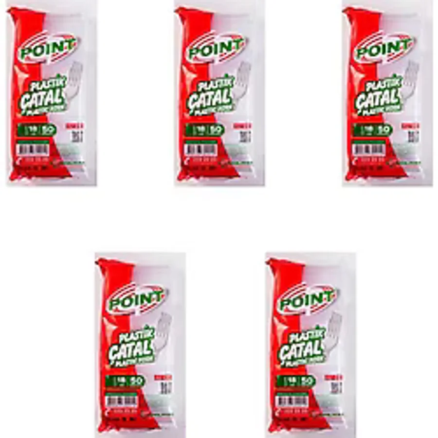 Point Plastik Lux Seffaf Catal - 18 Cm. - 3.2 Gr. - 50 Adetlik 5 Paket
