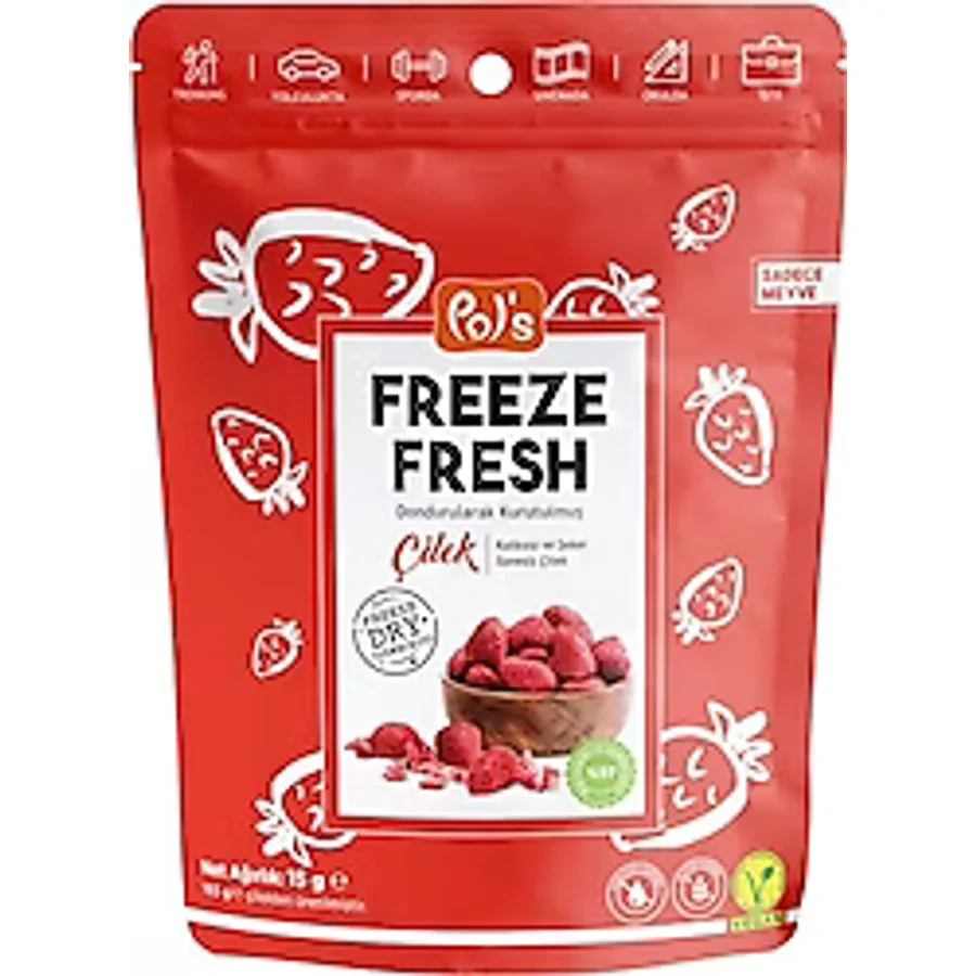 Pol's Freeze Fresh Kurutulmuş Çilek 15 gr