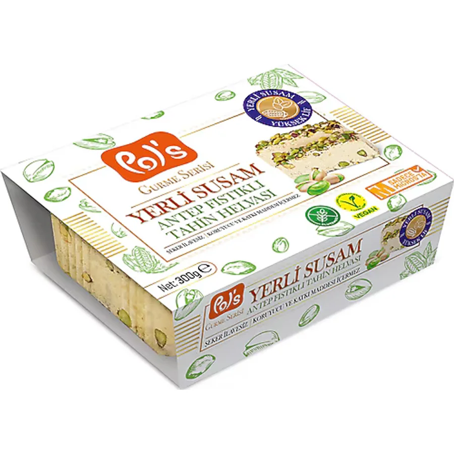 Pol's Yerli Susam Antep Fıstıklı Tahin Helvası 300 gr