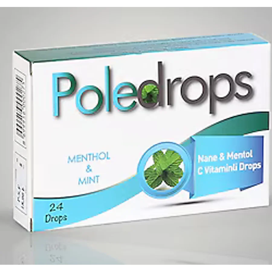 Poledrops Nane Mentol ve C Vitaminli 24'lü Pastil