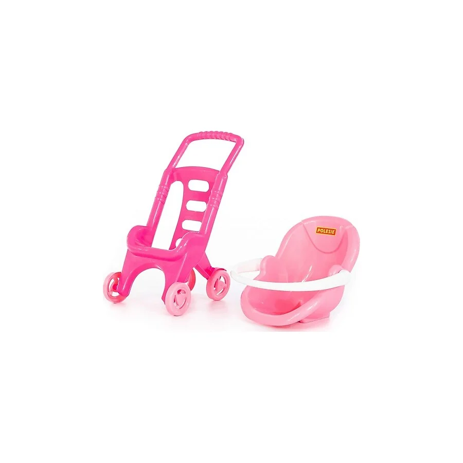 Polesie Bebek Arabası Pembe 36 cm 44525