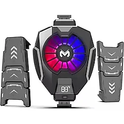 Polham RGB 5-8.45 inç Dijital Göstergeli Tablet Soğutucu Telefon Gamer Oyuncu Radyatör Soğutma Fanı