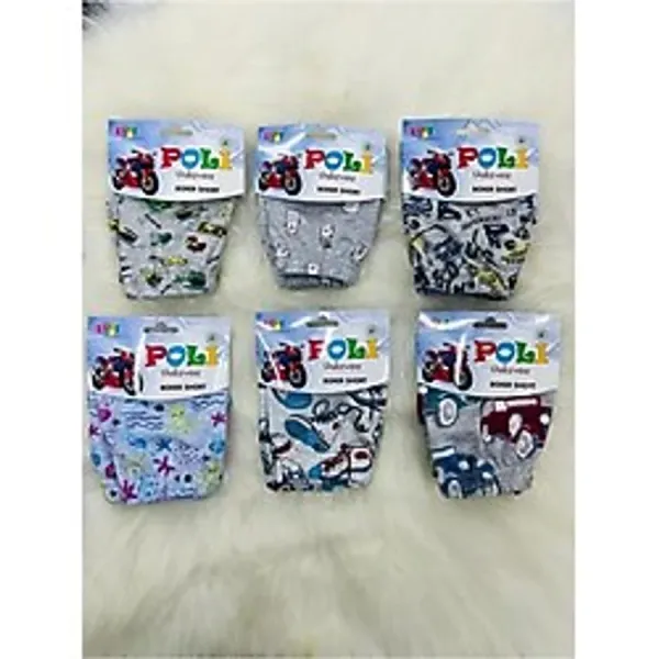 Poli Underwear Erkek Çocuk 6'Lı Boxer