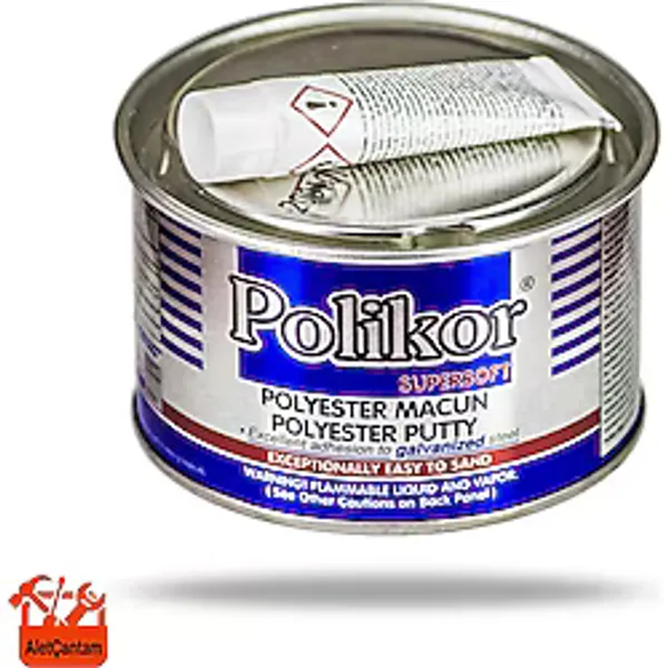 Polikor Çelik Macun Oto Kaporta Macunu 825gr