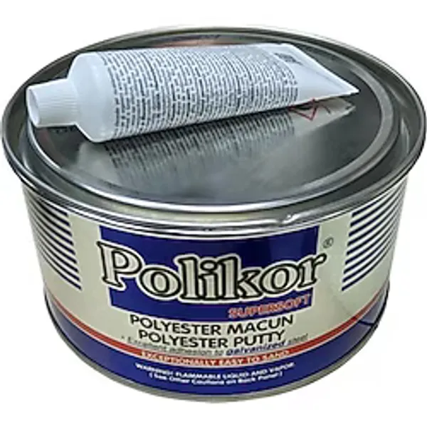 Polikor Polyester Macun 500 gr Yüksek Dolgulu Kolay Uygulama Özellikli Kaporta Tamir Macunu