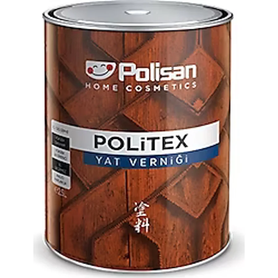 Polisan Politex 2.5 lt Parlak Şeffaf Yat Verniği