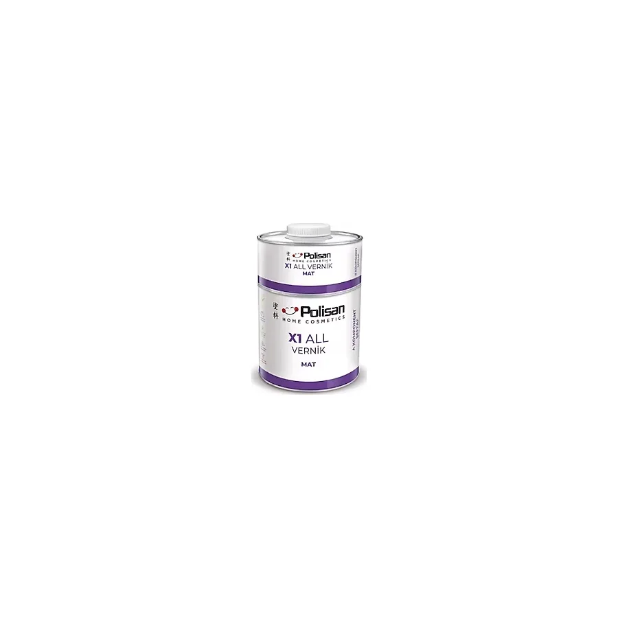 Polisan X1 All Vernik Mat Şeffaf Çift Bileşenli 0.6 Kg