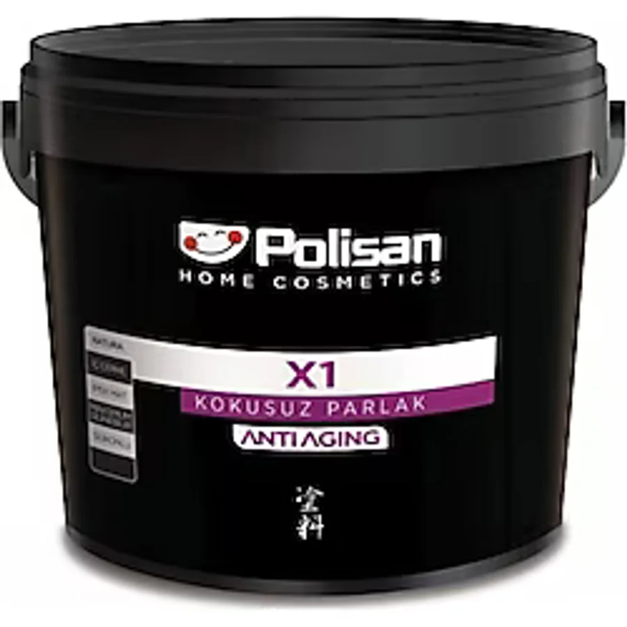 Polisan X1 Su Bazlı Parlak Boya 2,5 Lt Beyaz