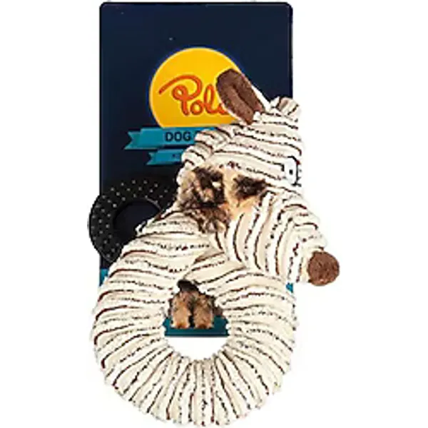 Polo 42 cm Halka Şekilli Peluş Köpek Oyuncağı