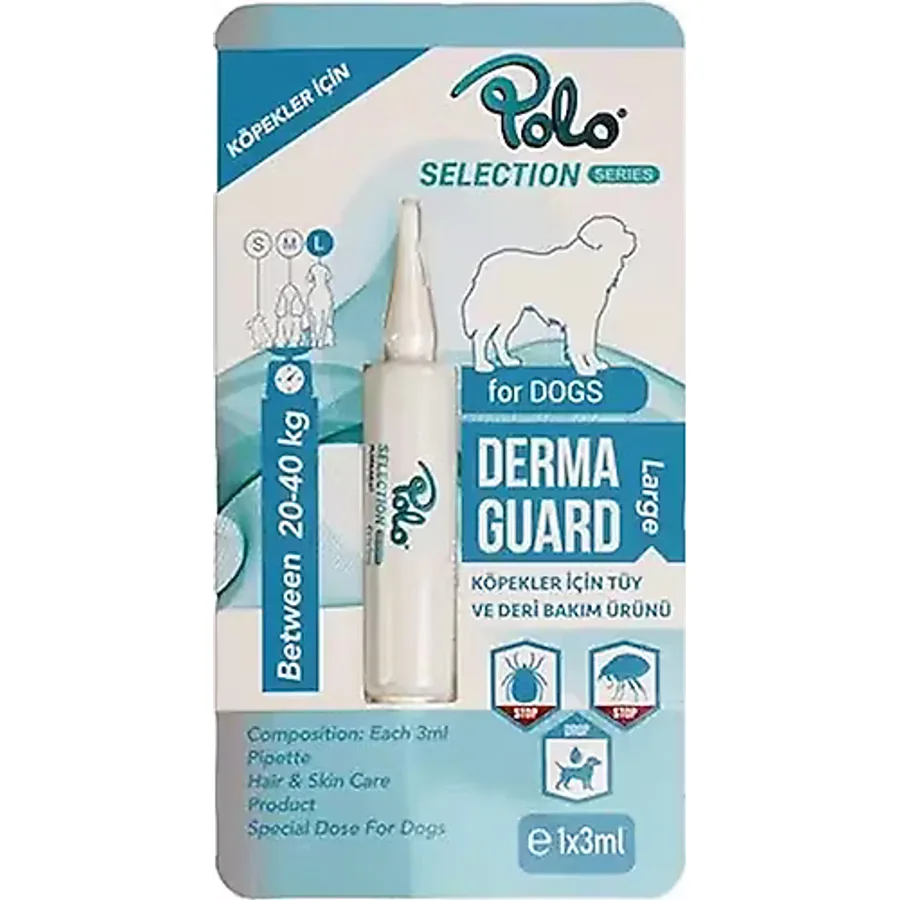 Polo Köpek Parazit Tüy Deri Bakım Ürünü Large 3Ml 20-40 Kg Skt:04/2027
