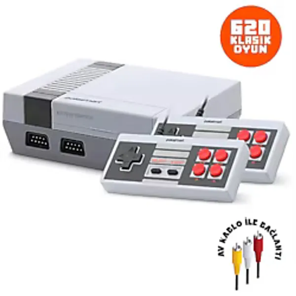 Polo smart Pgm701 620 Yüklü Oyun, Çift Kolu, TV Bağlantılı, Tak-Çalıştır Atari Retro Oyun Konsolu