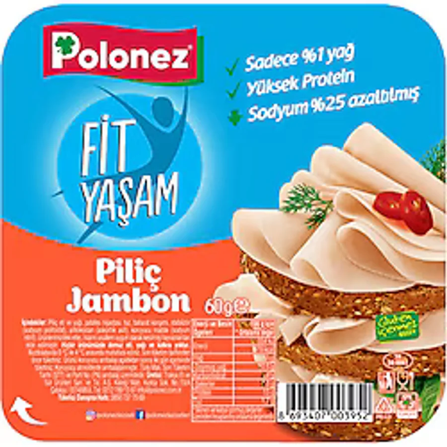Polonez Fit Yaşam 60 gr Piliç Jambon